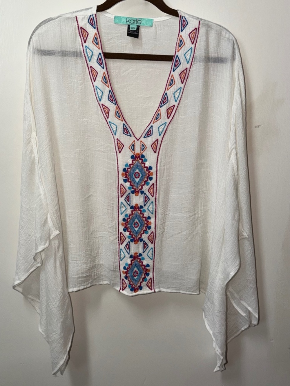 Karlie Linen Beach Blouse